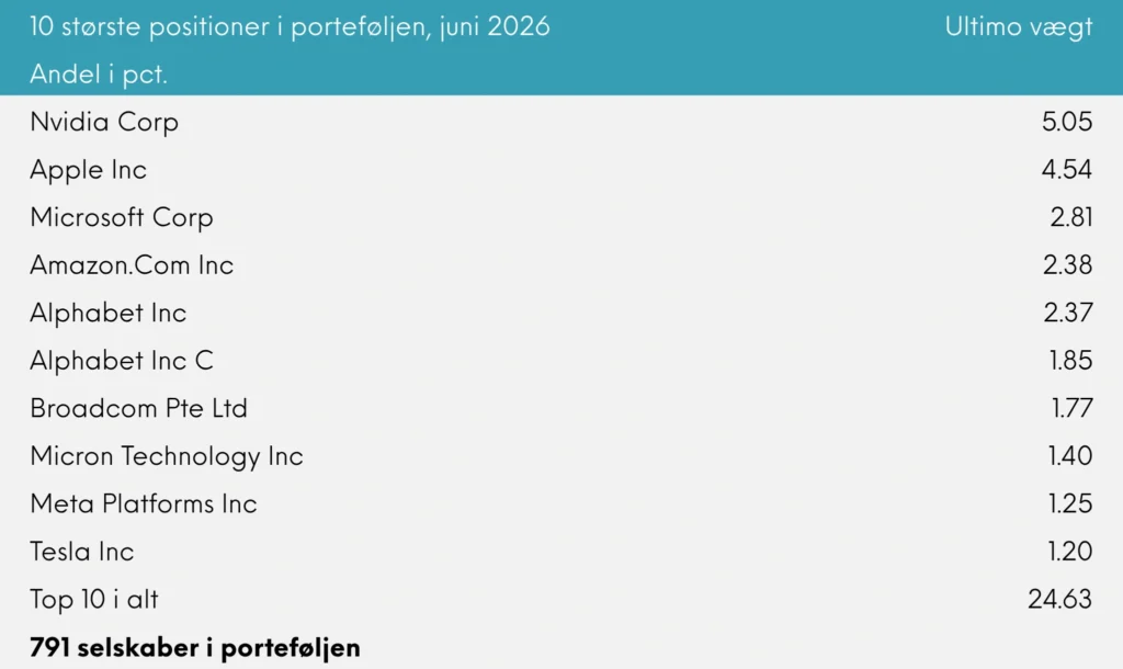 INDEX+ månedsrapport for juni 2026 | Great Dane Invest