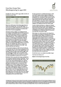 Maanedsrapport-for-IGD-Europa-Value-august-2023-1 | Great Dane Invest
