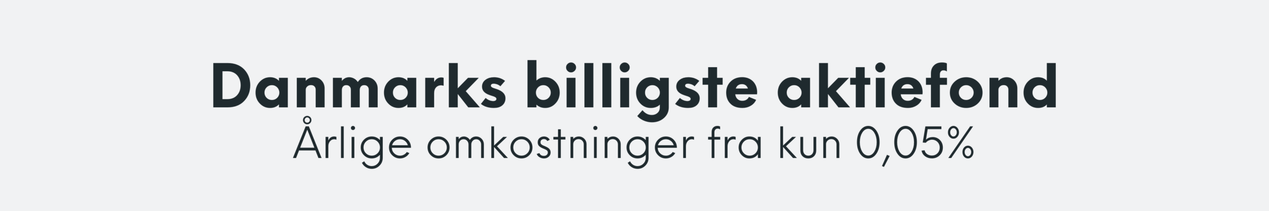Danmarks billigste aktiefond_index