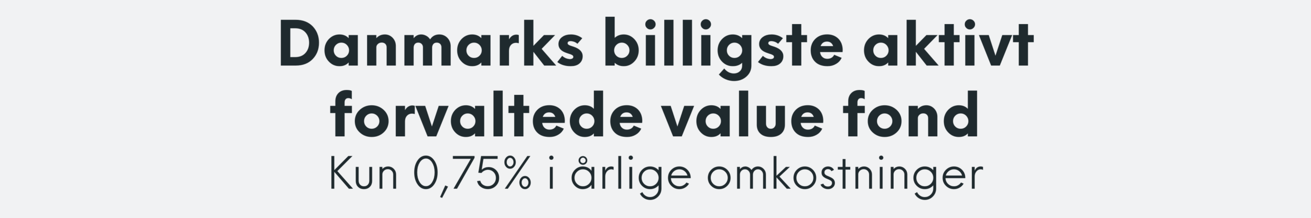 Danmarks billigste aktivt forvaltede value fond_global_value
