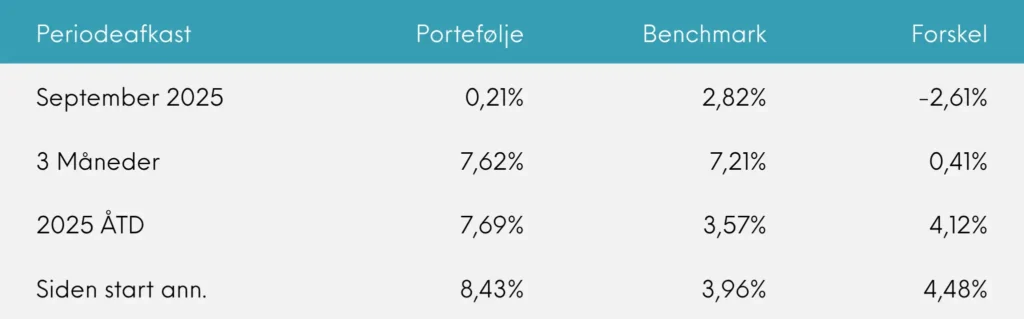Periodeafkast Great Dane Global Value Akkumulerende