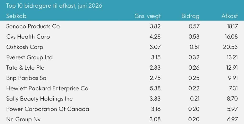 Global Value Akkumulerende månedsrapport for juni 2026 | Great Dane Invest
